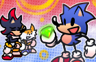 Sonic eats a Chaos Emerald