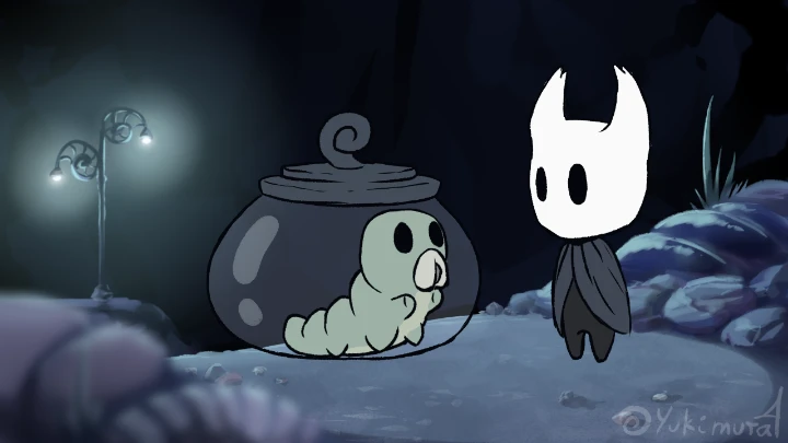 Saving grubs in Hollow Knight be like