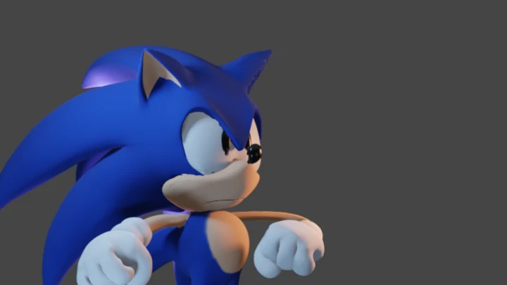 Sonic 3d animation test