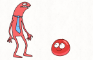 Alan doesn't like Red Ball