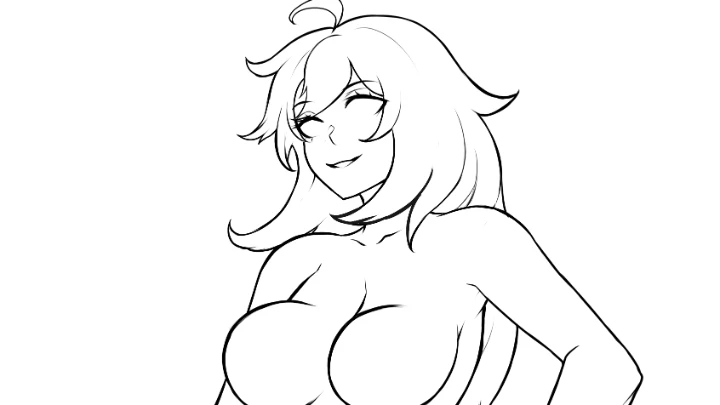 Marthya (OC) Animation - lineart