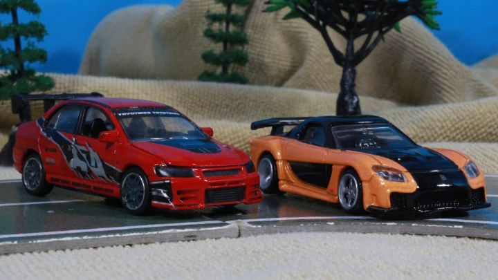 Drift training -The Fast and The Furious Tokyo Drift Stop Motion