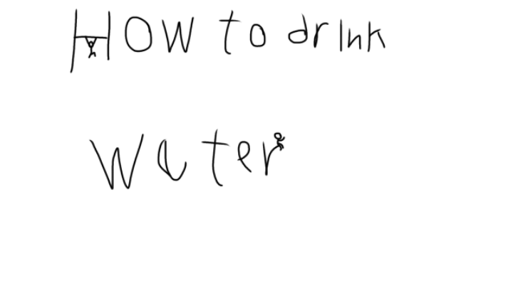 How to drink water