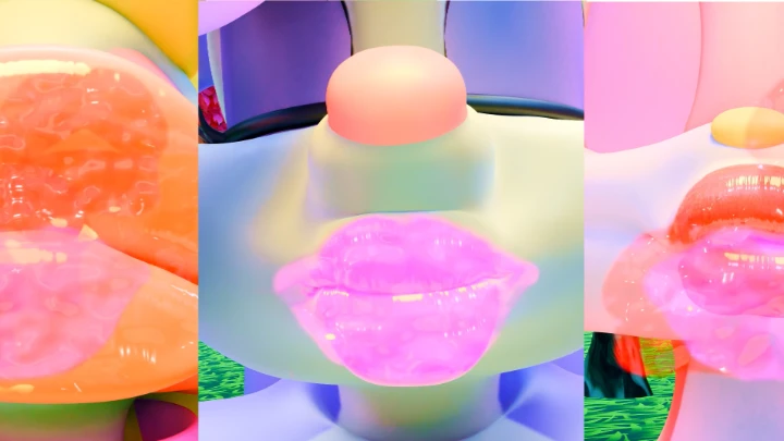 Triple kiss barrage!