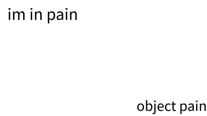 object pain intro