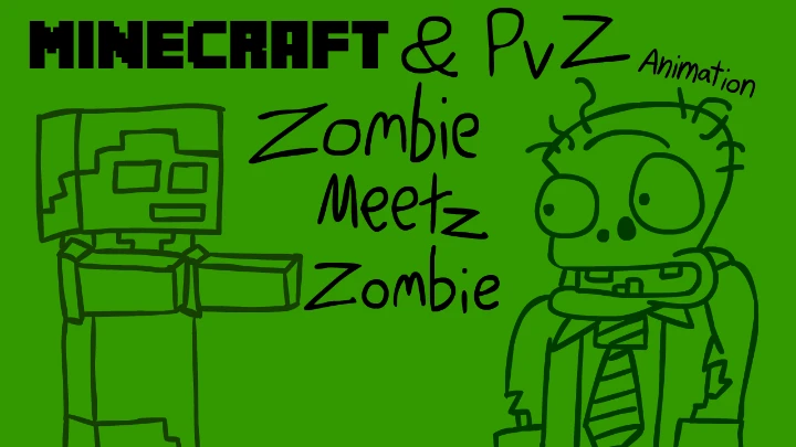 Zombie meetz Zombie - Minecraft/PvZ Animation