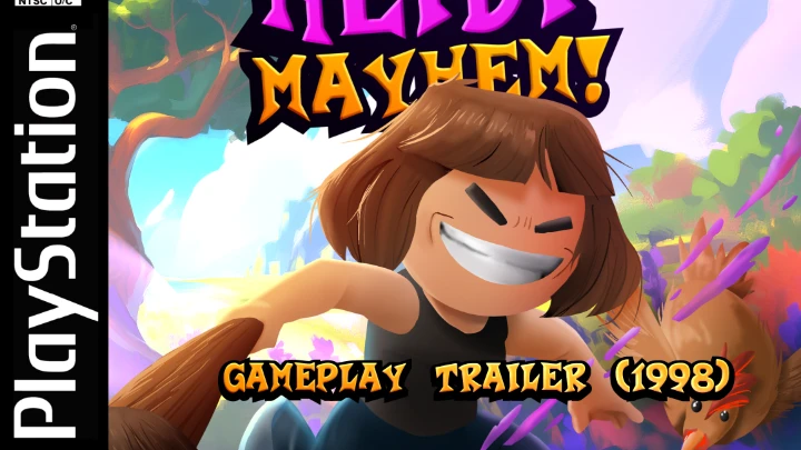 Heidi Mayhem retro gameplay trailer