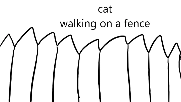 cat walking on a fence