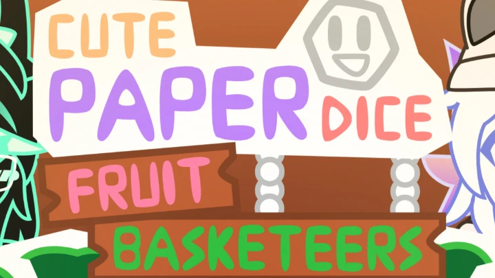 Cute Paper Dice: Fruit Basketeer