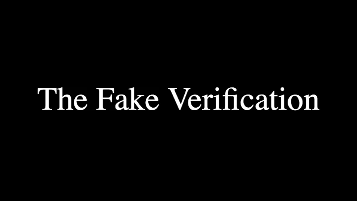 The Fake Verification