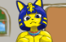 Ankha gets ready (Nude BE anim)