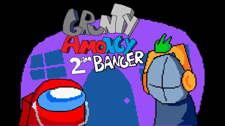 Grunty & Amongy Listening to Satin Panties - Friday Night Funkin' (Kalpy Remix) at 2 AM