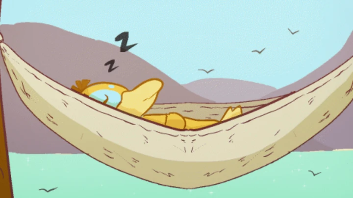 Psyduck Naps In A Hammock