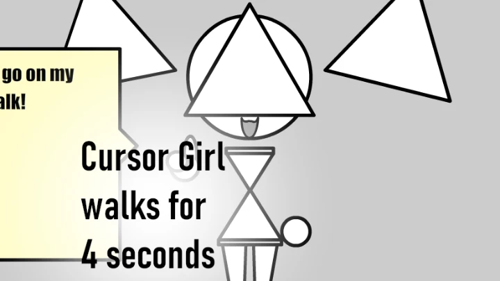 Cursor Girl goes on a Walk