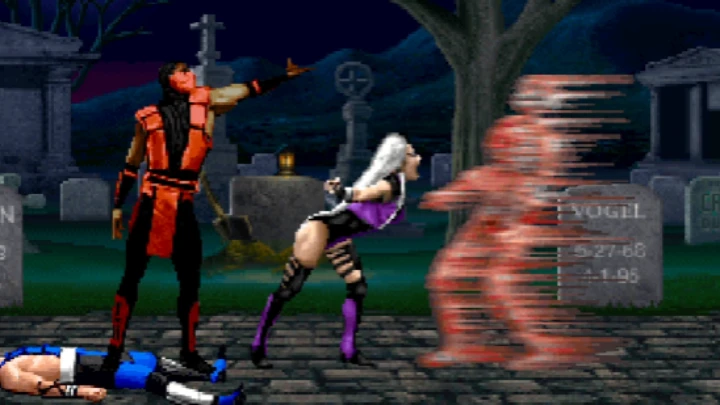 Ermac & Sindel tag team fatality