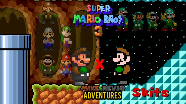 Super Mario Bros 3 x Mike & Revio Adventures skit compilation