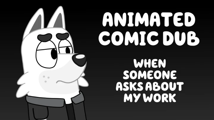 When Someone Asks About My Work | Bluey | Animated Comic Dub |