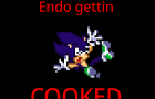 Endo getting cooked for one minute straight