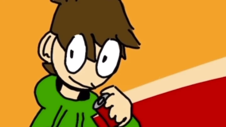 Edd drinks a soda