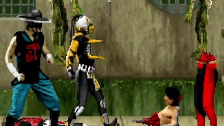 Kung Lao & Cyrax tag team fatality