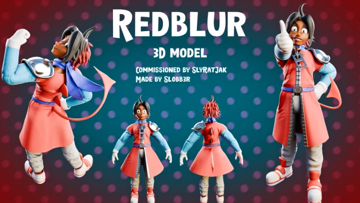 Redblur 3D Model