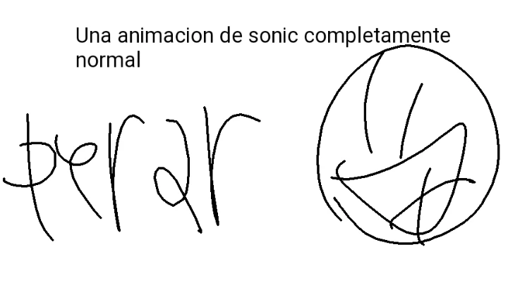 Una animacion normal de sonic