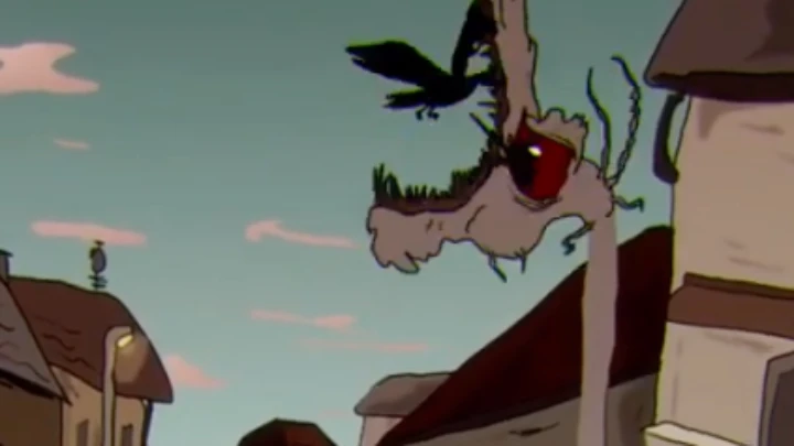 The pole monster appears