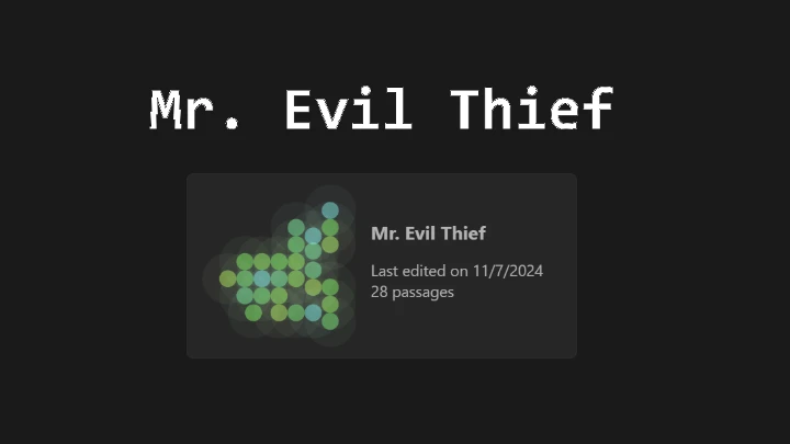 Mr. Evil Thief