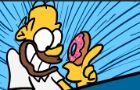 homar eats the donut