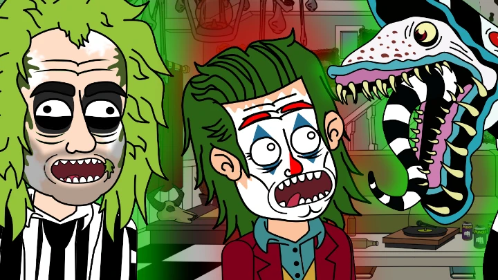 Joker vs Beetlejuice (Parody Horror Animation)