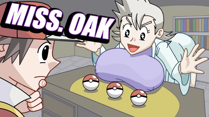 Miss Oak gives her "Pokeballs" away!