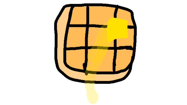 It's raining waffles :D tá chovendo waffles