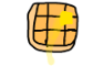 It's raining waffles :D tá chovendo waffles