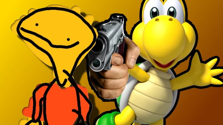 Sammy Slaphead gets brutally murdered by a koopa troopa