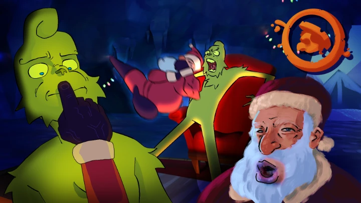 Santa Confronts The Grinch