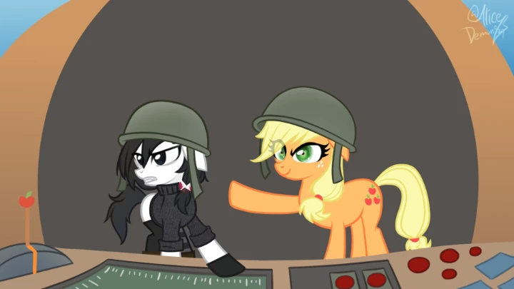 Applejack and oc