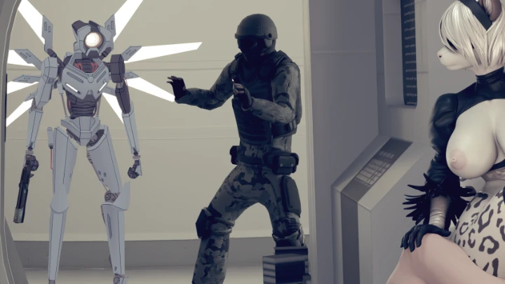 robot on robot action