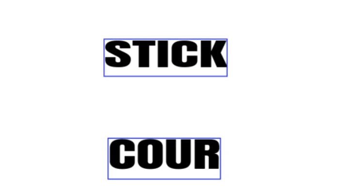 stick-cour