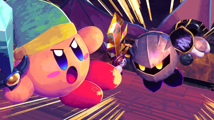 Kirby and Meta Knight Stylized Showdown (3D animation)