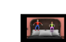 Two grown people jumping for fun (Blender)