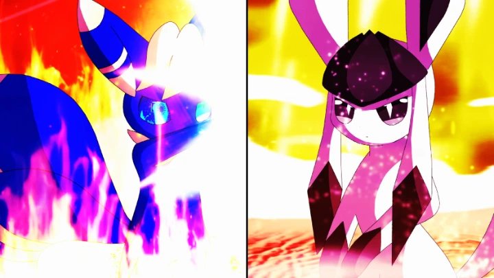 "Pokemon dbz fight style" animation - Lixender vs Nerus