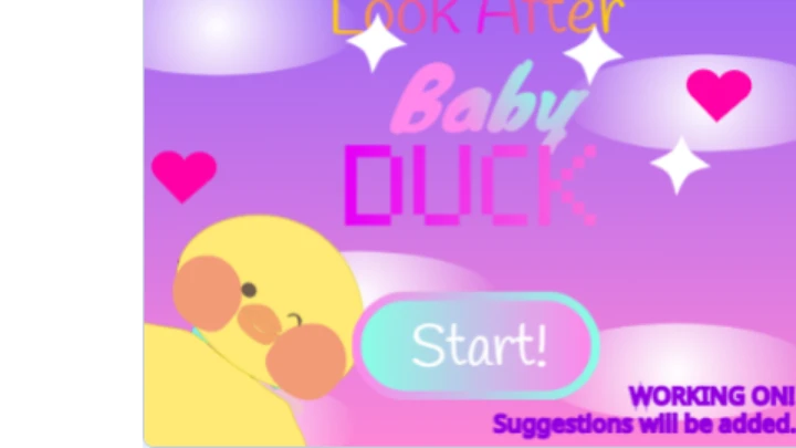 look after baby DUCK