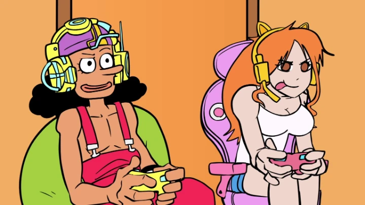 Nami and Usopp play fortnite