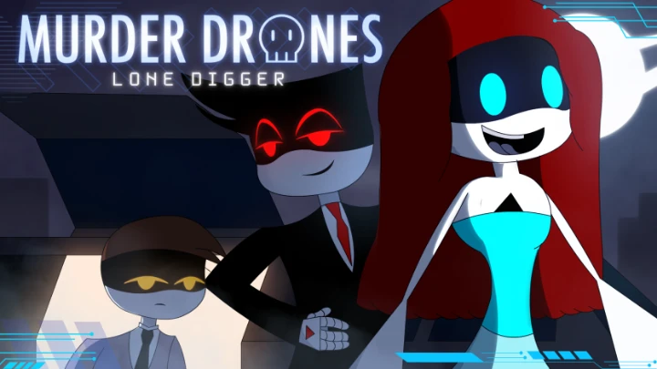 Murder Drones Lone Digger Music Video | (A Murder Drones Animation) (Song by Caravan Palace)