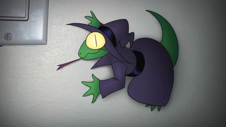 Is that a WIZARD LIZARD on my wall?