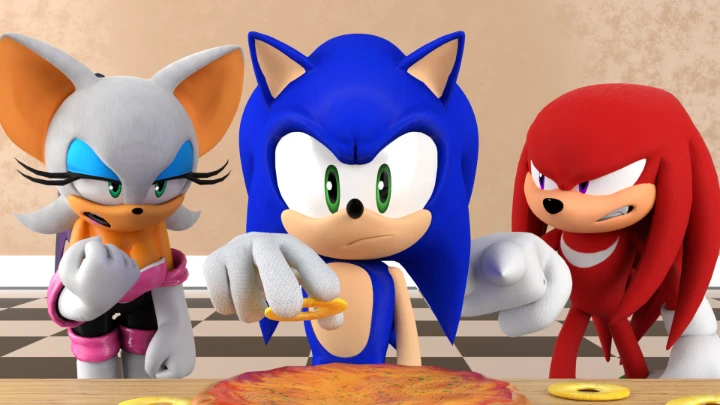 Knuckles vs Rouge - Pineapple on Pizza