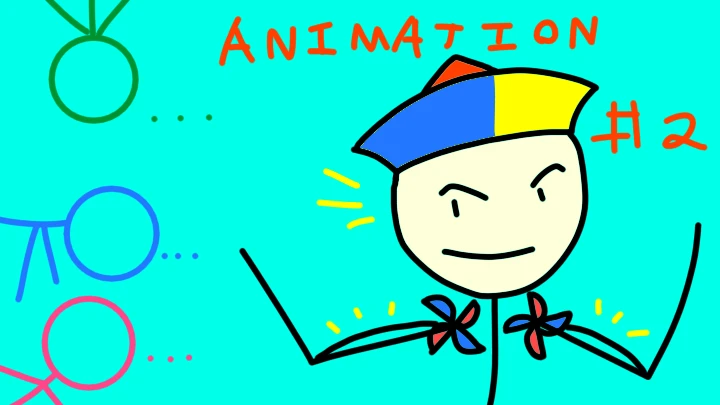 Stickman in a magical cardboard box