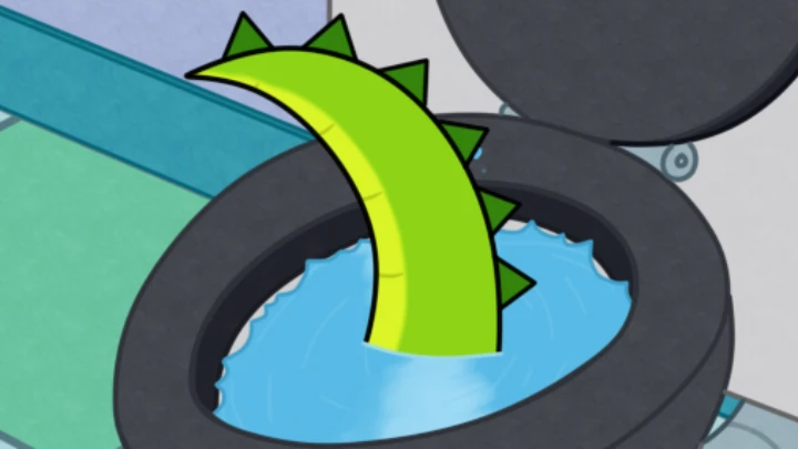 Croc and Sasha in Filet of Soul Flush Scene