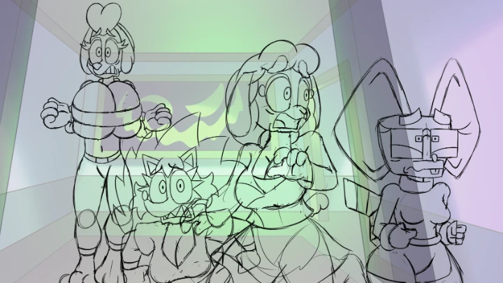 The gang is zooming! 🩷💜♥️💙