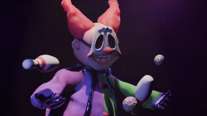 Juggling clown